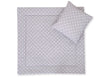 Vauvan peitto 77x77cm ja tyyny - White dots on grey