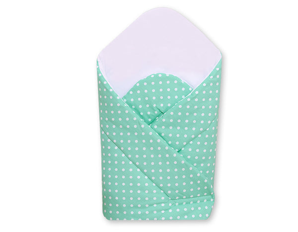 Vauvapesä vahvistetulla pohjalla- white dots on mint