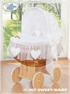 My Sweet Baby - Päällissetti 4 osaa Moses Basket/Wicker -kehtoon no. 58962-123 tai 78962-123