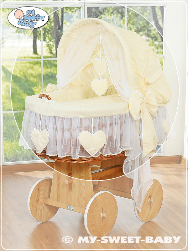 My Sweet Baby - Moses Basket/Wicker crib -vuodevaatesetti 4 osaa no. 58962-142 tai 78962-142