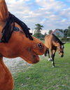 Premium Keppihevonen / Hobby Horse - Light bay horse A3