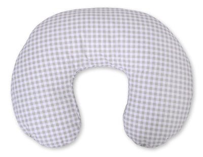 Monikäyttöinen ergonominen imetystyyny - Grey checkered