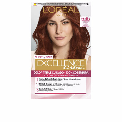 Excellence Creme Dye #6.46-Dark Coppery Mahogany Blonde 192 Ml