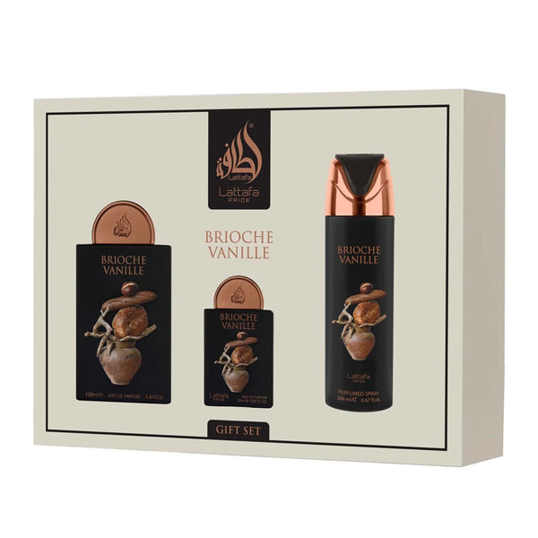 Lattafa - Lattafa Pride Brioche Vanille Edp 100 ml + Edp 20 ml + Deo Vapo 200 ml (unisex)