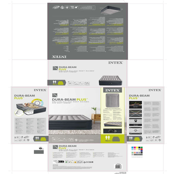 Intex Beam Basic Deluxe Queen -puhallettava patja