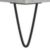 Betoninharmaa senkki Hunor 34,5x34x90cm (puinen)