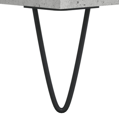Betoninharmaa senkki Hunor 34,5x34x90cm (puinen)