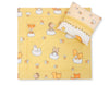 Vauvan peitto 77x77cm ja tyyny - Forest animals cream