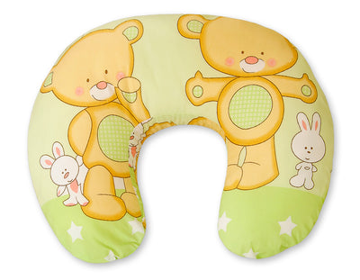 Monikäyttöinen imetystyyny - irrotettava päällinen - Teddy bear green