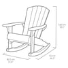 Keter Adirondack keinutuoli Troy grafiitti