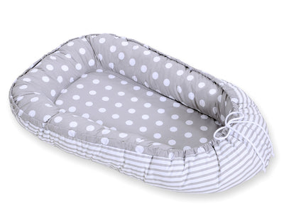 Unipesä - Dots On Grey/ Grey Strips