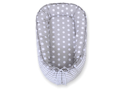 Unipesä - Dots On Grey/ Grey Strips