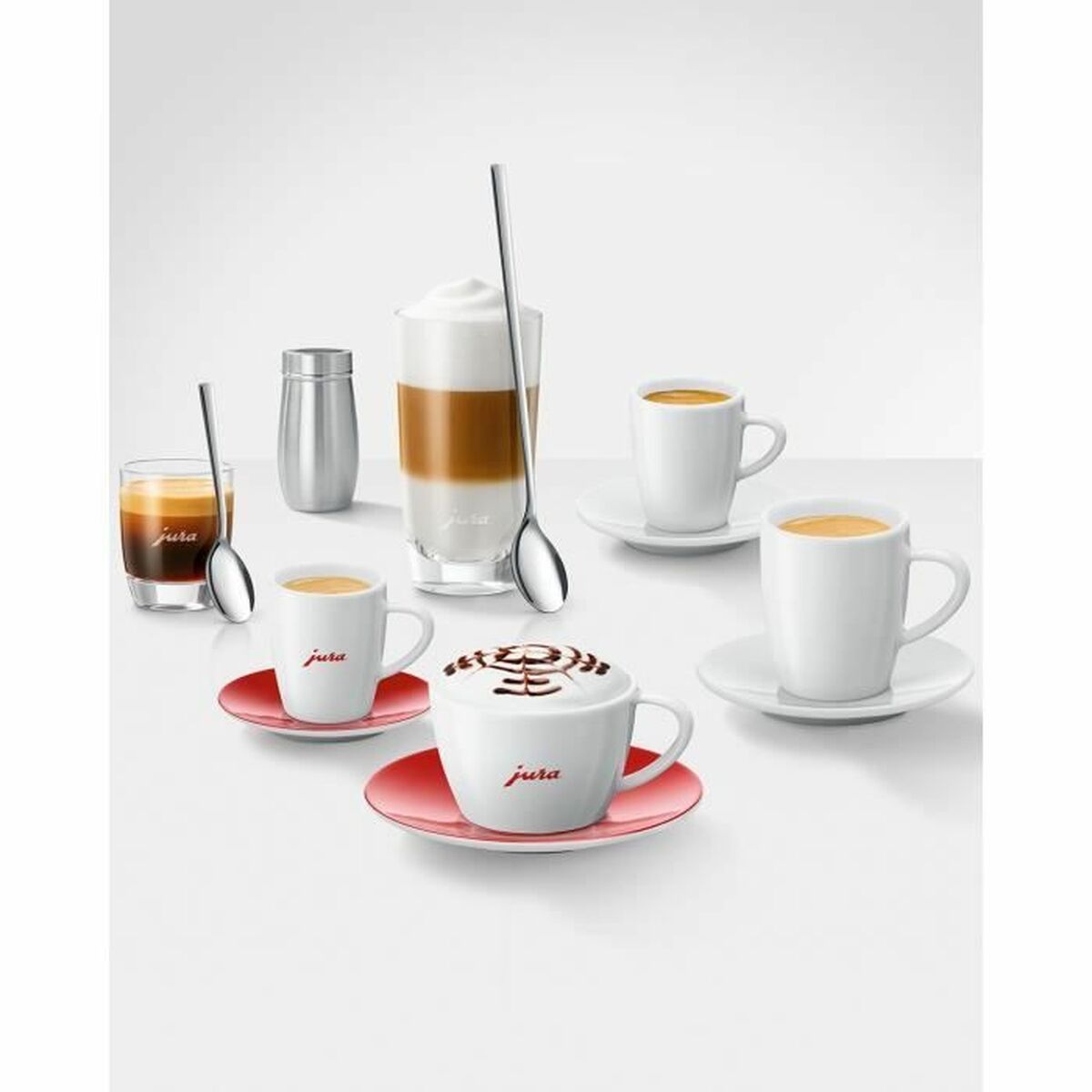 Jura 2-osainen Valkoinen Cappuccino-kahvikuppisetti