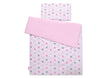 Pussilakanasetti Vauvalle - 135X100cm - Gray/ Pink