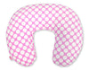 Monikäyttöinen ergonominen imetystyyny - pink with white dots