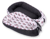 Kaksipuolinen Premium Minky Unipesä - pink zebras