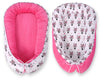 Kaksipuolinen Premium Minky Unipesä - pink zebras