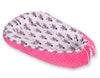 Kaksipuolinen Premium Minky Unipesä - pink zebras