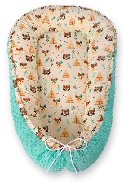 Kaksipuolinen Premium Minky Unipesä - teepee