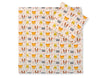 Vauvan peitto 77x77cm ja tyyny - Cream animals