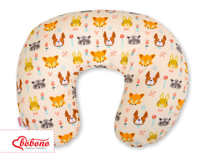 Monikäyttöinen imetystyyny - irrotettava päällinen - cream animals
