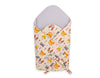 Baby nest 2in1 with stiffening with bow - cream animals