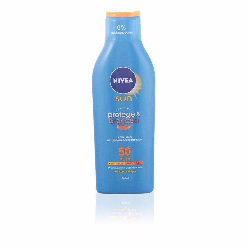 Nivea - Sun Protects&amp;Tans milk Spf50 200 ml