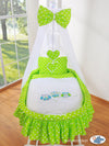 My Sweet Baby - Moses Basket/Wicker -korisängyn päällissetti 4 osaa