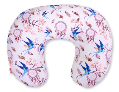 Monikäyttöinen ergonominen imetystyyny - swallows blue