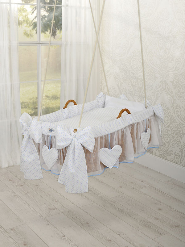 My Sweet Baby - Moses Basket riippukehto - siniset pilkut