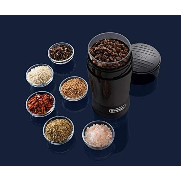 DeLonghi kahvimylly 170W, 90g, musta