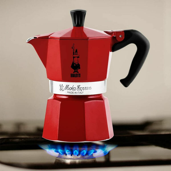 Bialetti Moka Red mokkapannu, 6 kupillista