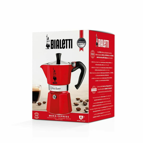 Bialetti Moka Red mokkapannu, 6 kupillista