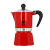 Bialetti Rainbow punainen mokkapannu 6 kupille