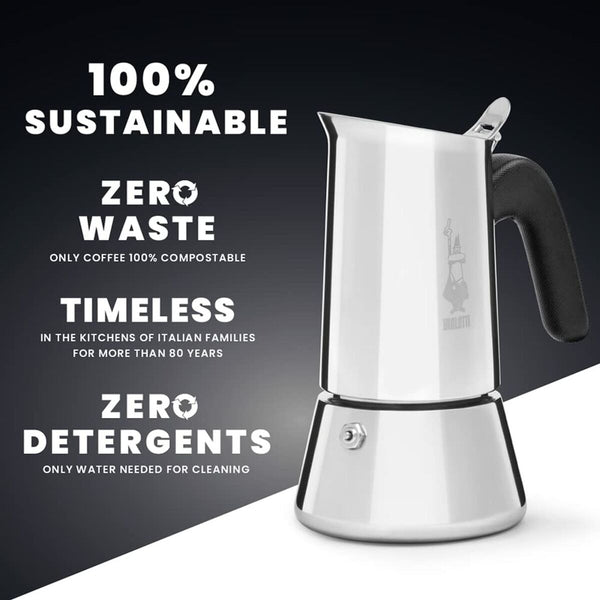Bialetti New Venus Mokkapannu Ruostumaton Teräs