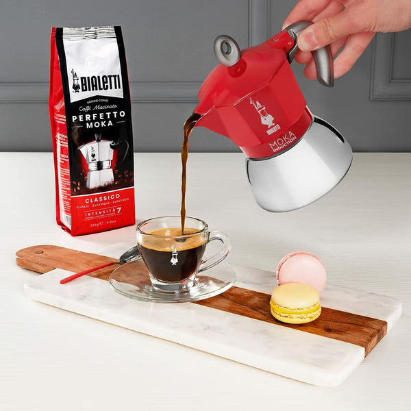 Bialetti Punainen Mokkapannu Induktiolle