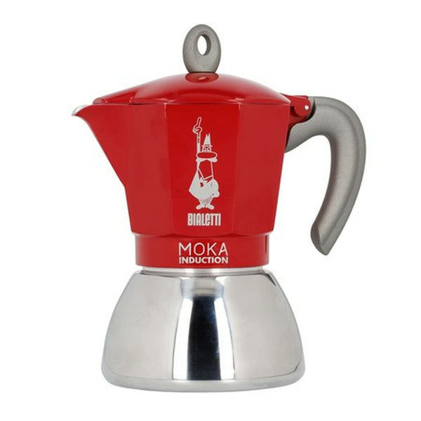 Bialetti Punainen Mokkapannu Induktiolle