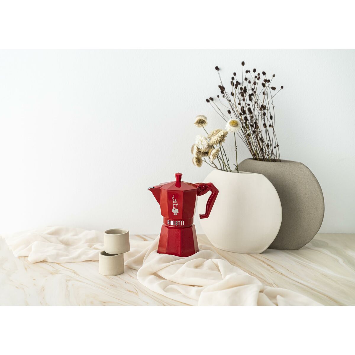 Bialetti Punainen Mokkapannu 6 Kupille