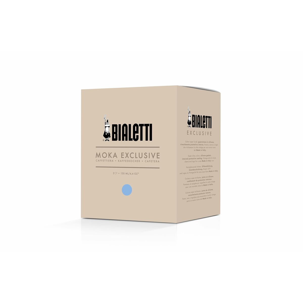 Bialetti MOKA EXCLUSIVE Sininen Mokkapannu 3 Kupille
