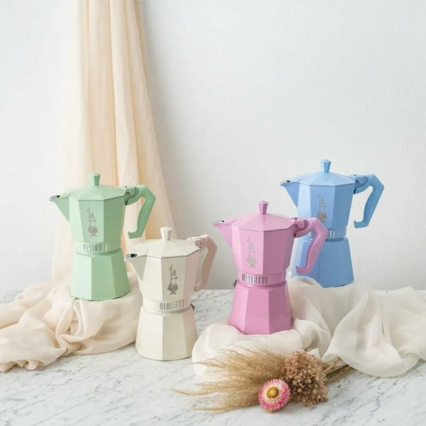 Bialetti Moka Exclusive Italialainen Mokkapannu 3 Kupille, Pinkki