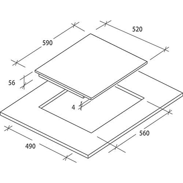 Candy lasikeraaminen keittolevy 1800 W