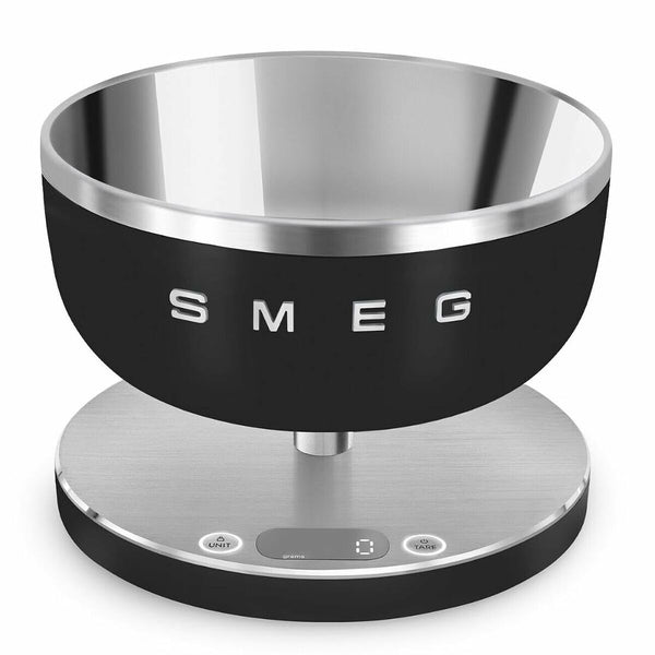 Smeg digitaalinen keittiövaaka musta 5 kg - Vuodevaatteet.fi