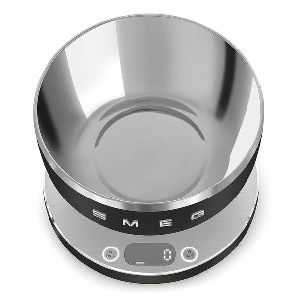 Smeg digitaalinen keittiövaaka musta 5 kg - Vuodevaatteet.fi