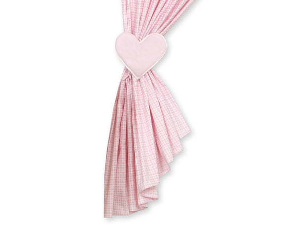 My Sweet Baby - Vauvanhuoneen verhot Milo Teddy Bear with heart vaaleanpunainen
