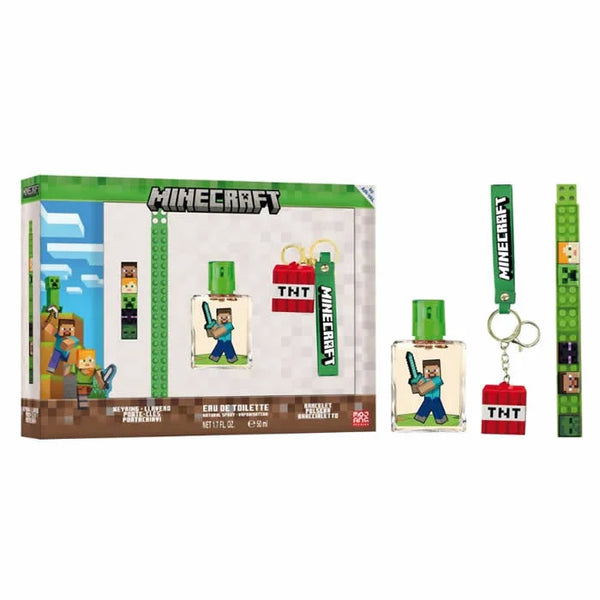 Cartoon - Minecraft Eau De Toilette Spray 50ml lahjasetti 3 osaa