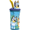 Bluey Lasten Juomapullo Pillillä 3D