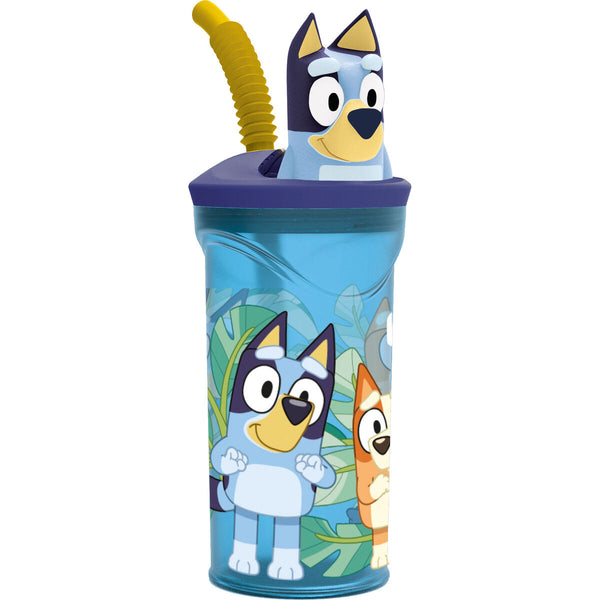 Bluey Lasten Juomapullo Pillillä 3D