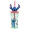 Stitch 3D Juomalasi Pillillä 360 ml