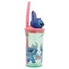 Stitch 3D Juomalasi Pillillä 360 ml
