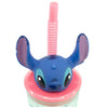 Stitch 3D Juomalasi Pillillä 360 ml